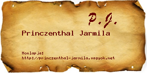 Princzenthal Jarmila névjegykártya